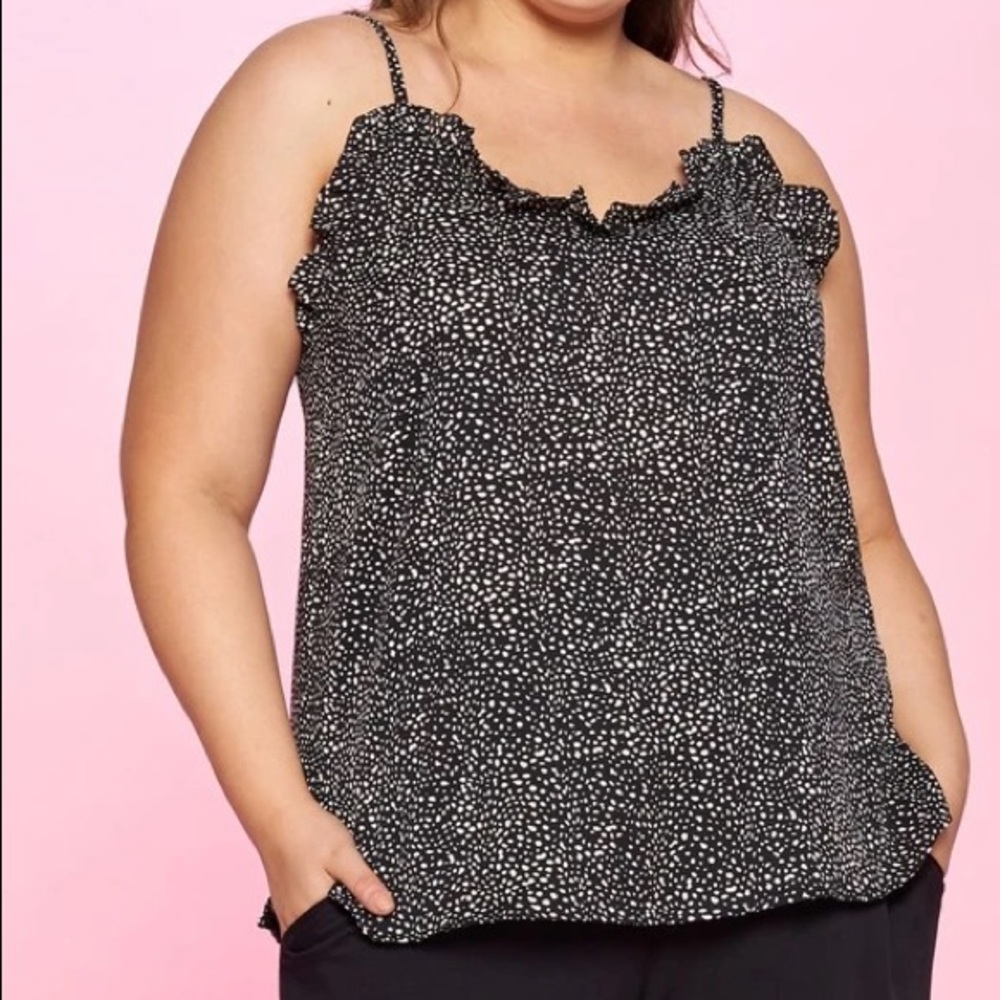 Ditzy Dot Cami Top PLUS SIZE